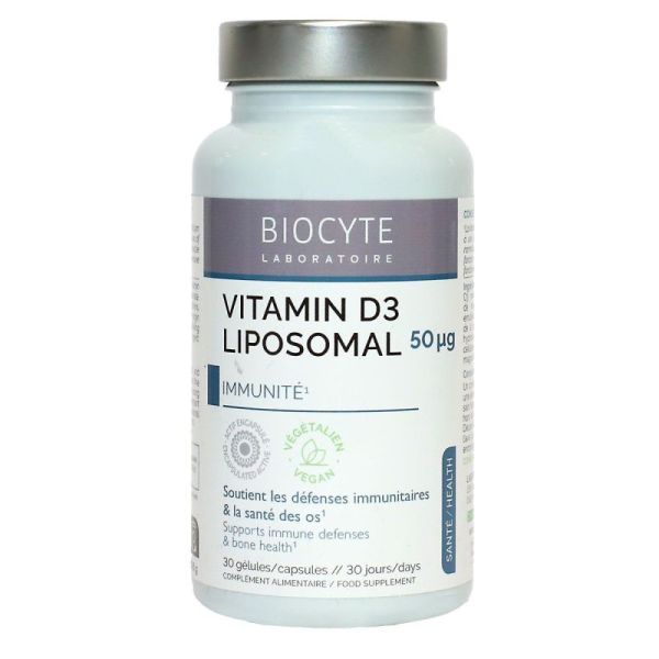 Biocyte Longevity Liposomal Vitamin D 30 gélules
