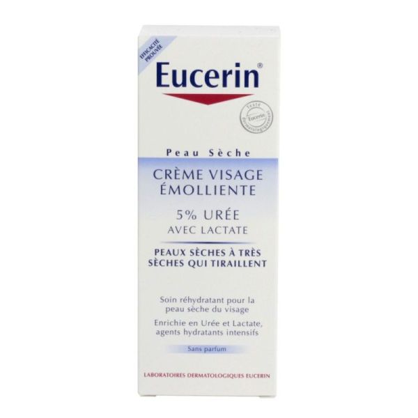 Eucerin Crème émolliente visage urée 5% 50ml