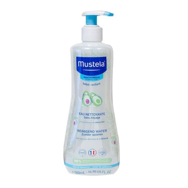 Mustela Eau nettoyante sans rinçage peau normale 500ml