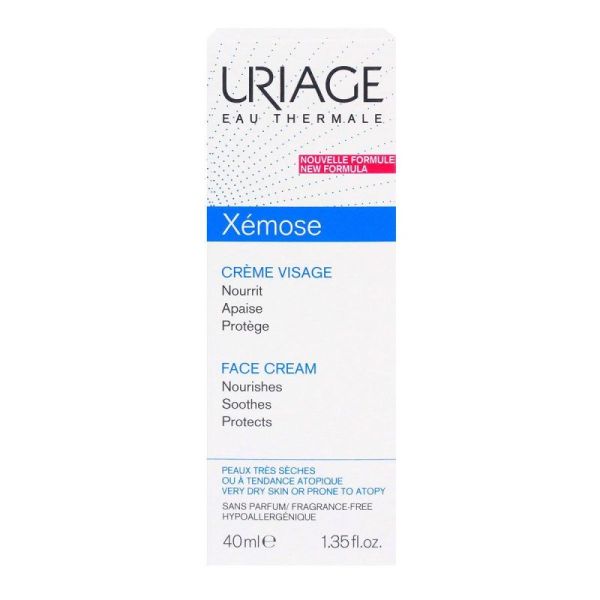 Uriage Xémose crème visage peaux très sèches ou atypiques 40ml