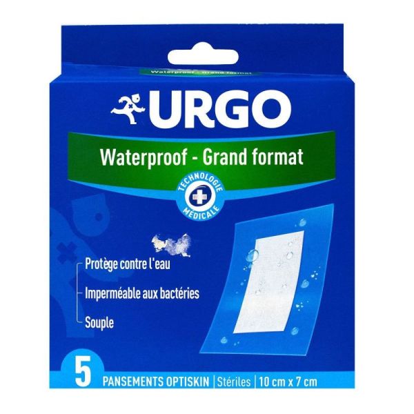 Urgo 5 pansements waterproof 10cmx7cm