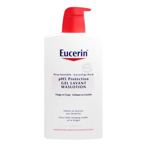 Eucerin Gel lavant pH5 peaux sensibles 1000ml