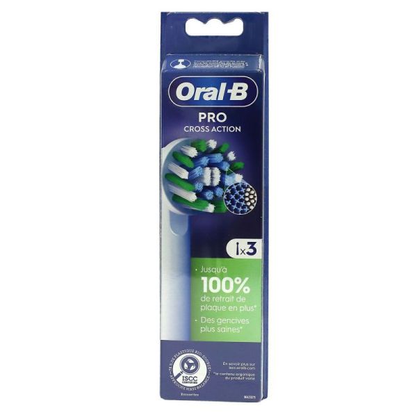 Oral-B Pro Cross Action 3 brossettes de rechange