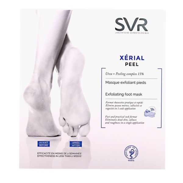 SVR Xérial Peel masque exfoliant pieds