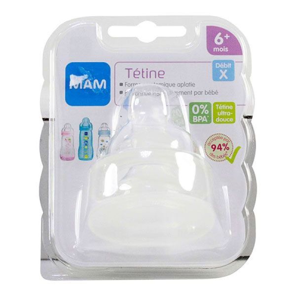 MAM Tétine débit X ultra-rapide +6 mois