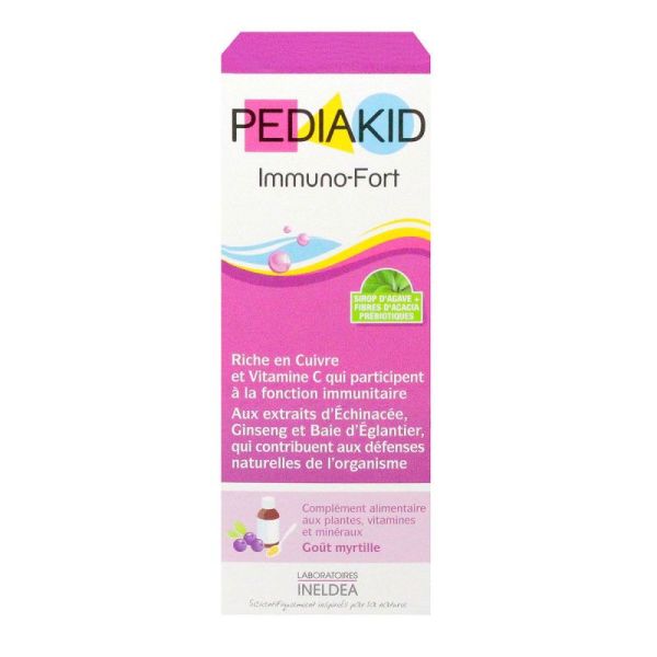 Pediakid Immuno-fort goût myrtille 125ml