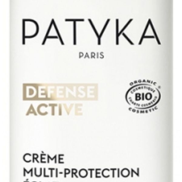 Patyka Defense Active Crème Multi-Protection Éclat Peaux Normales à Mixtes Bio 50 ml