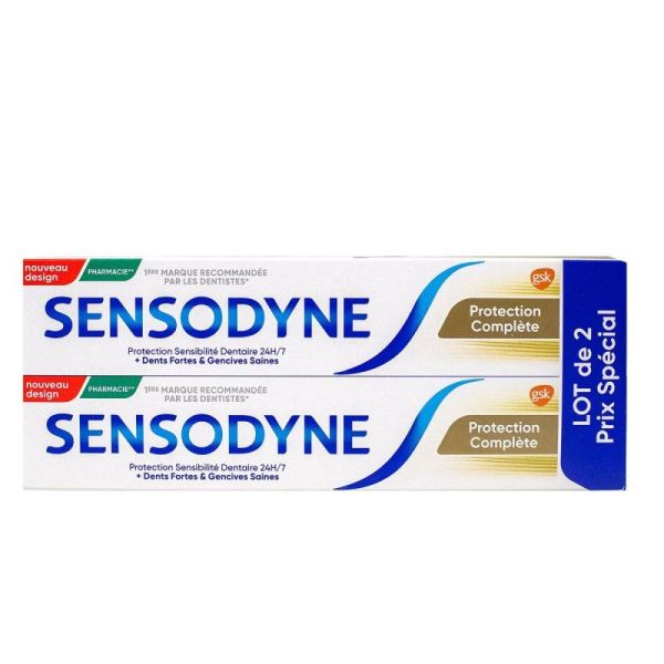 Sensodyne Dentifrice protection complète 2x75ml