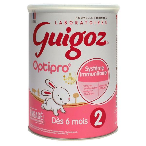 Guigoz Optipro 2 lait 2ème âge dès 6 mois 780g