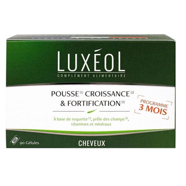 Luxéol Pousse croissance et fortification cheveux 90 gélules