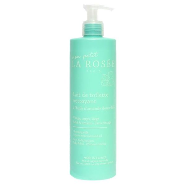 La Rosée Lait de toilette nettoyant huile amande bébé 400ml