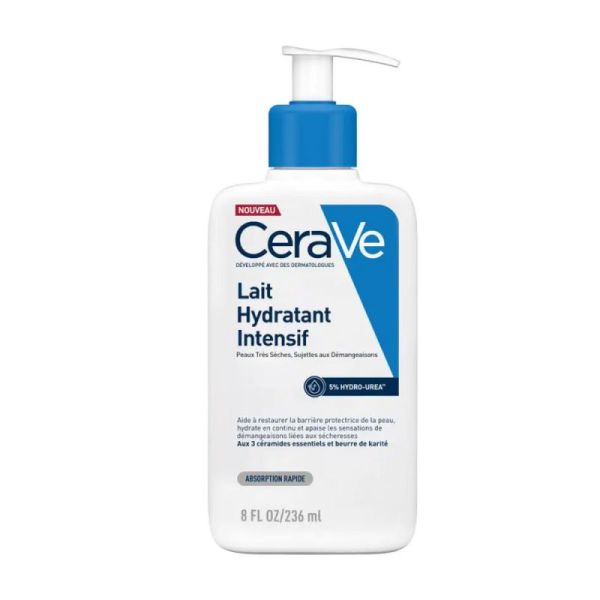 CeraVe Lait Hydratant Intensif Visage et Corps Peau Très Sèche 236ml