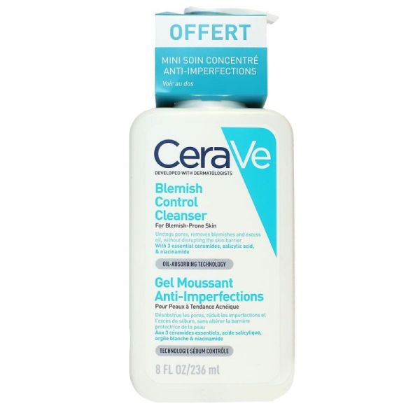 CeraVe Gel moussant anti-imperfections 236ml + soin 3ml offert