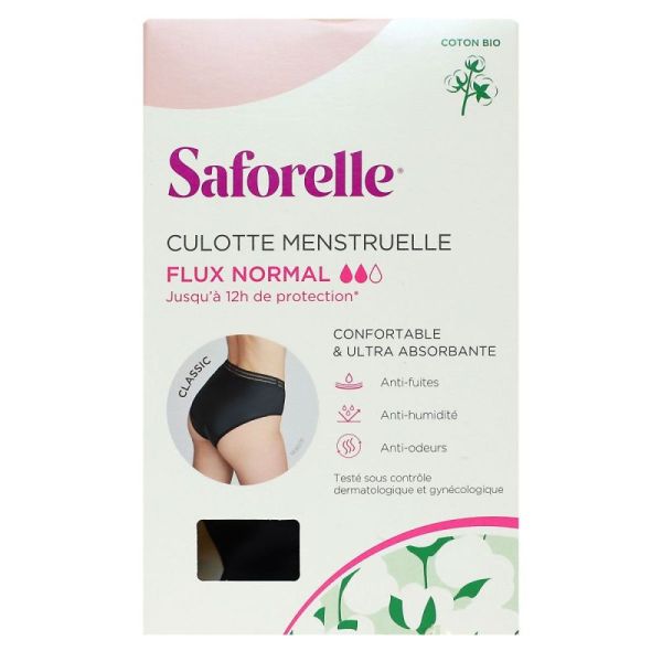 Saforelle Classic culotte menstruelle flux normal taille 34/36