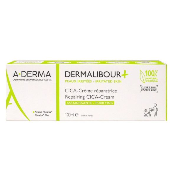 A-Derma Dermalibour + Cica-crème réparatrice assainissante 50ml