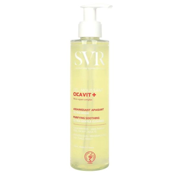 SVR Cicavit+ gel moussant assainissant apaisant 200ml
