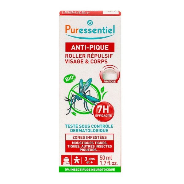 Puressentiel Roller répulsif visage et corps anti-pique 50ml