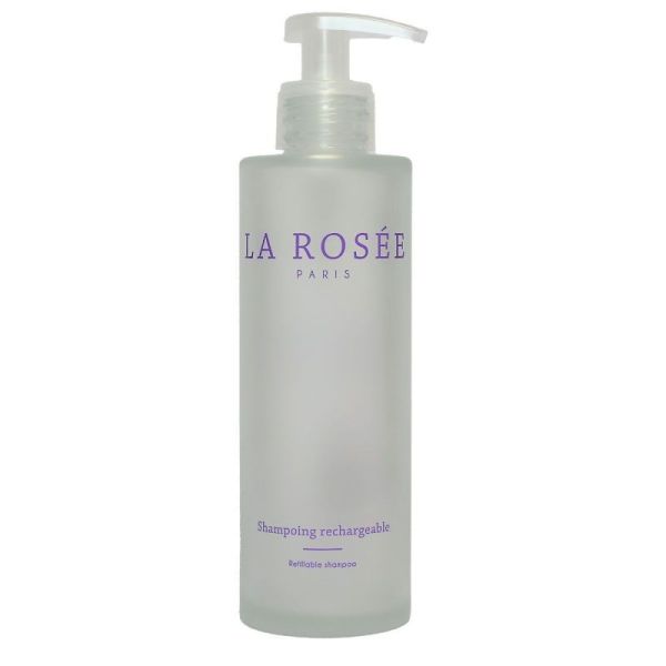 La Rosée Flacon shampoing rechargeable verre 200ml