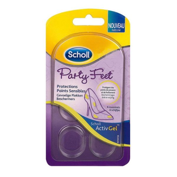 Scholl Party Feet 6 protections points sensibles