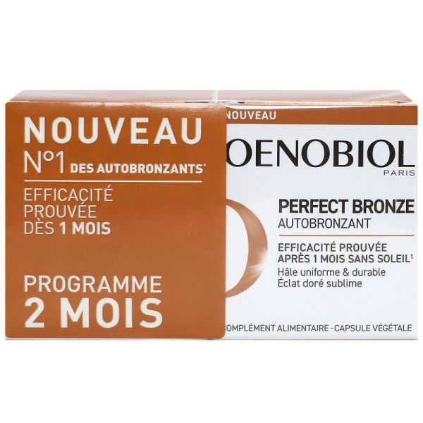 Oenobiol Perfect Bronze autobronzant 2 mois 2x30 capsules