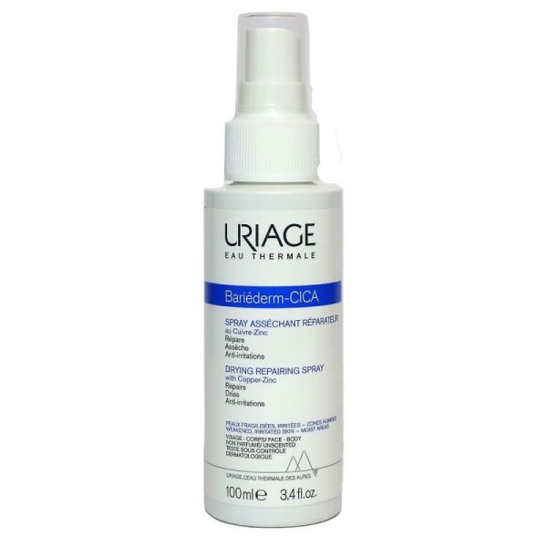 Uriage Bariederm Cica spray asséchant réparateur 100ml