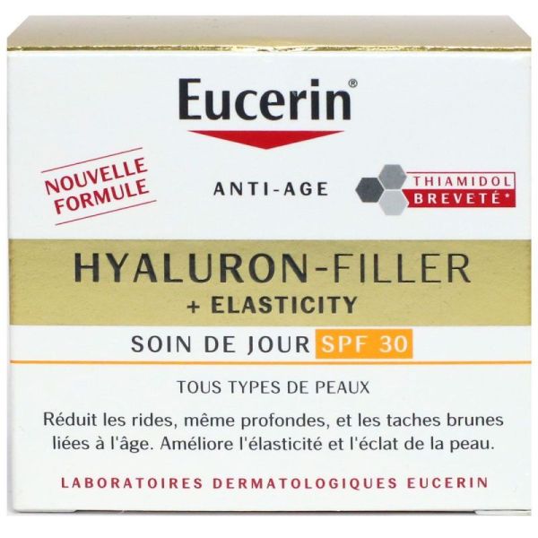 Eucerin Hyaluron Filler et Elasticity soin jour SPF30 anti-âge 50ml