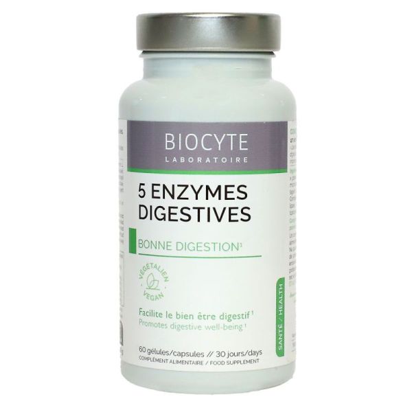 Biocyte 5 enzymes 60 gélules