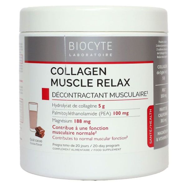 Biocyte Collagen Muscle Relax décontractant musculaire 220g