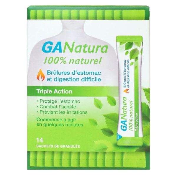 GANatura Brûlures d'estomac et digestion difficile 14 sachets