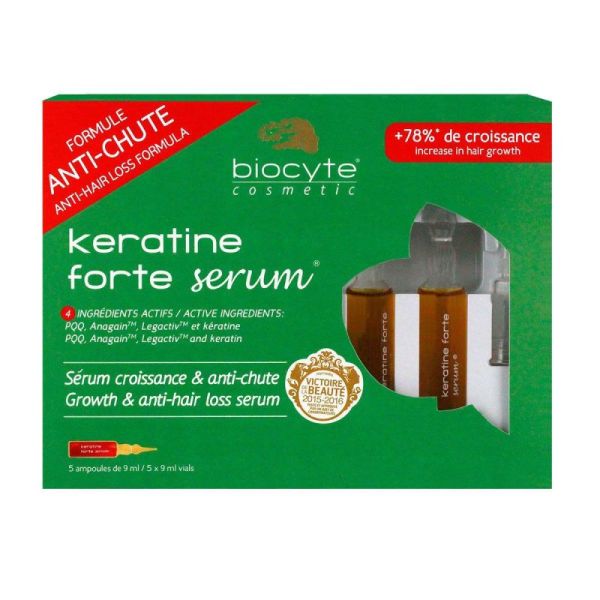 Biocyte Kératine forte sérum ampoules 5x9ml