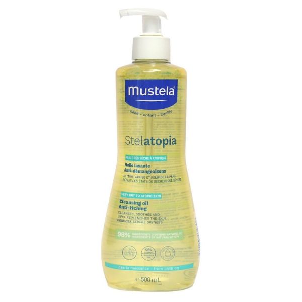 Mustela Stelatopia huile lavante tournesol bio 500ml