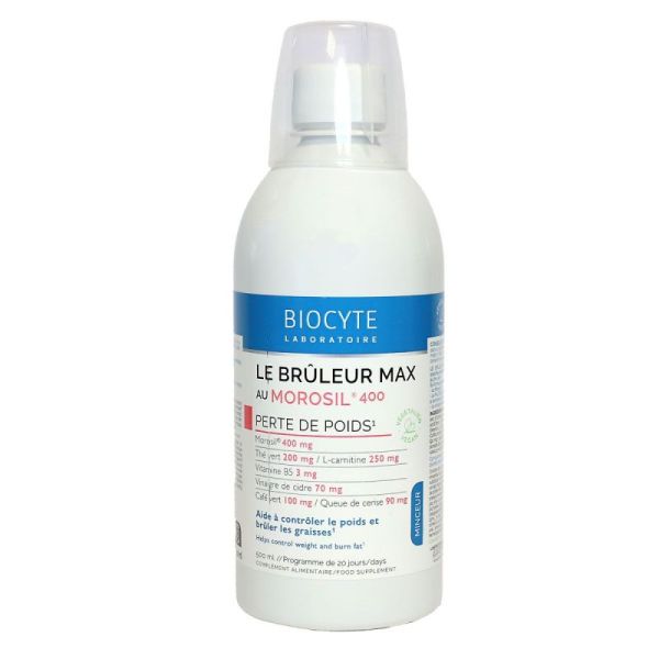 BIOCYTE Le Brûleur Max Au Morosil 400 Perte de Poids 500ml