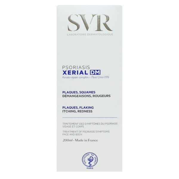 SVR Xerial Psoriasis DM traitement visage et corps plaques squames 200ml