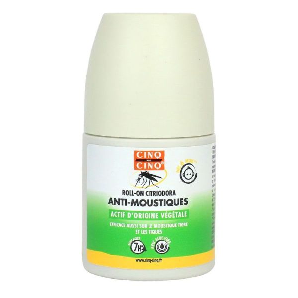 Cinq/Cinq Roll-on antimoustiques Citriodora 50ml