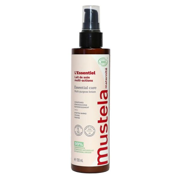 Mustela Maternité l'Essentiel lait de soin multi-actions bio 200ml