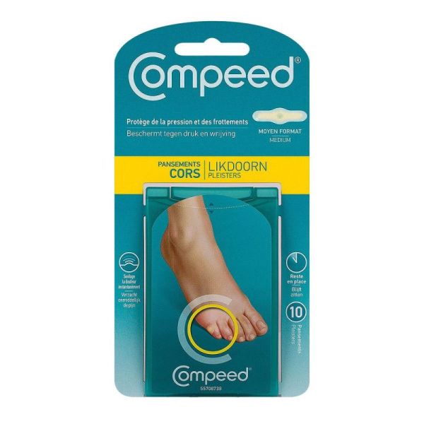 Compeed pansements cors moyen format 10