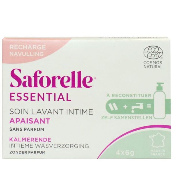 Saforelle Soin Lavant Intime Hydratant (Boite de recharge) 12g