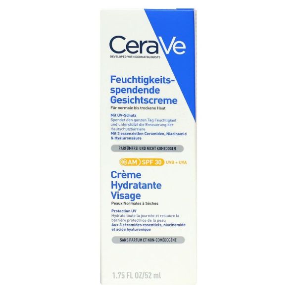 CeraVe Crème hydratante visage jour SPF30 52ml