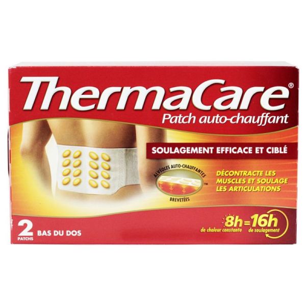 Thermacare Thermacare 2 patchs auto-chauffants bas du dos