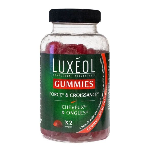 Luxéol Force et croissance cheveux et ongles 60 gummies