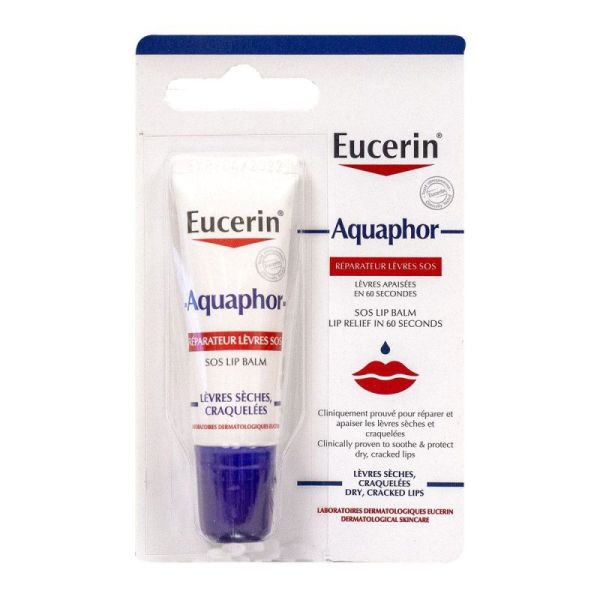 Eucerin Aquaphor réparateur lèvres SOS 10ml