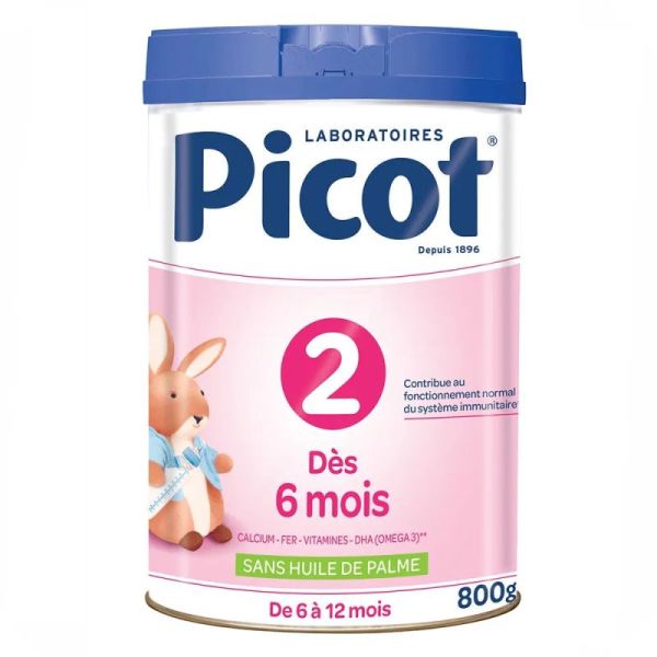 Picot lait 2ème âge en poudre 6-12 mois 800g