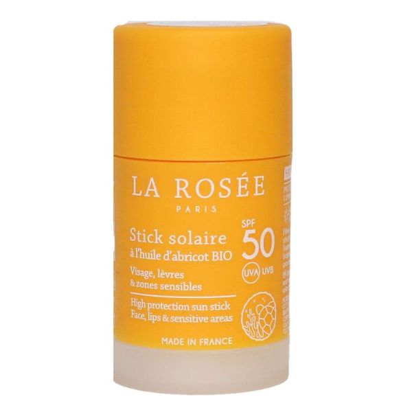 La Rosée Stick solaire huile abricot bio SPF50 18,5g