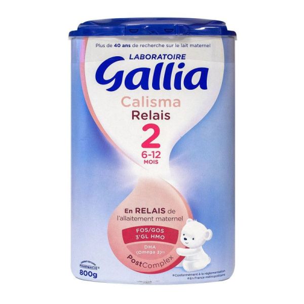 Gallia Calisma Relais 2 lait 6-12 mois 800g