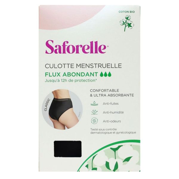 Saforelle Classic culotte menstruelle flux abondant taille 38