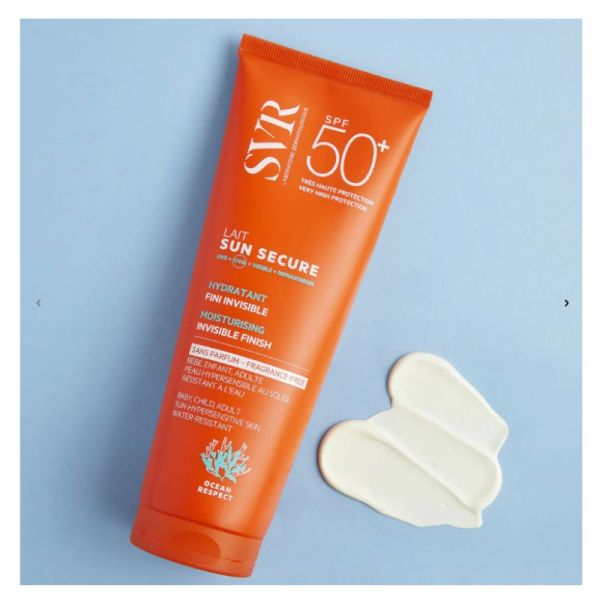 SVR SUN Secure Lait Solaire Hydratant Sansa Parfum Peau Sensible SPF50+