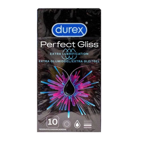 Durex Perfect Gliss 10 préservatifs extra lubrification